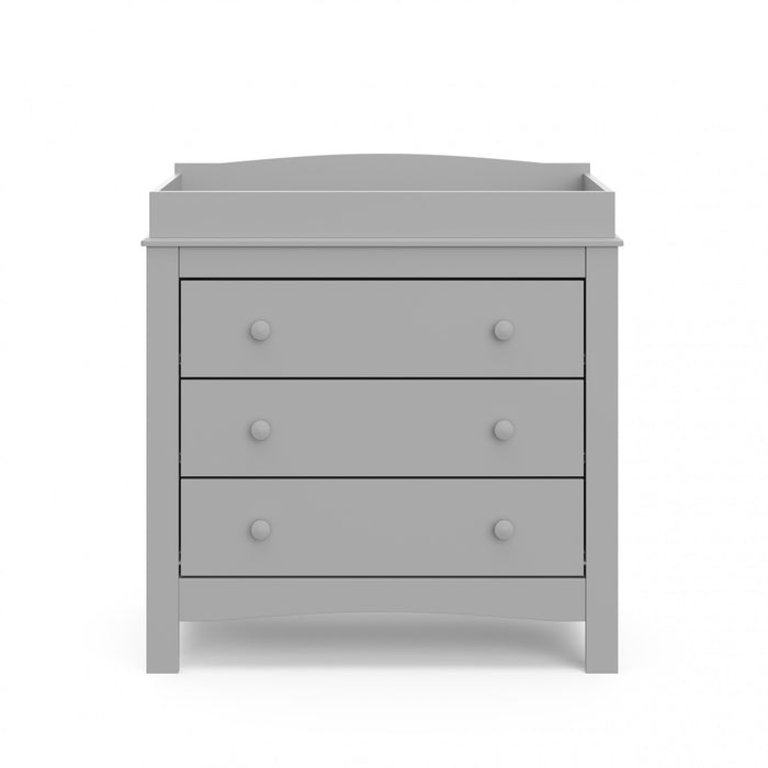 Graco Noah 3 Drawer Chest with Changing Topper - Pebble Gray