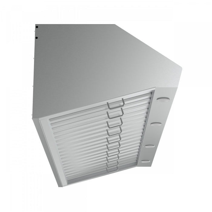 Forno Palazzo 60-Inch Wall Mounted Range Hood, Stainless Steel, Heavy Duty Baffle Filters- FRHWM5030-60