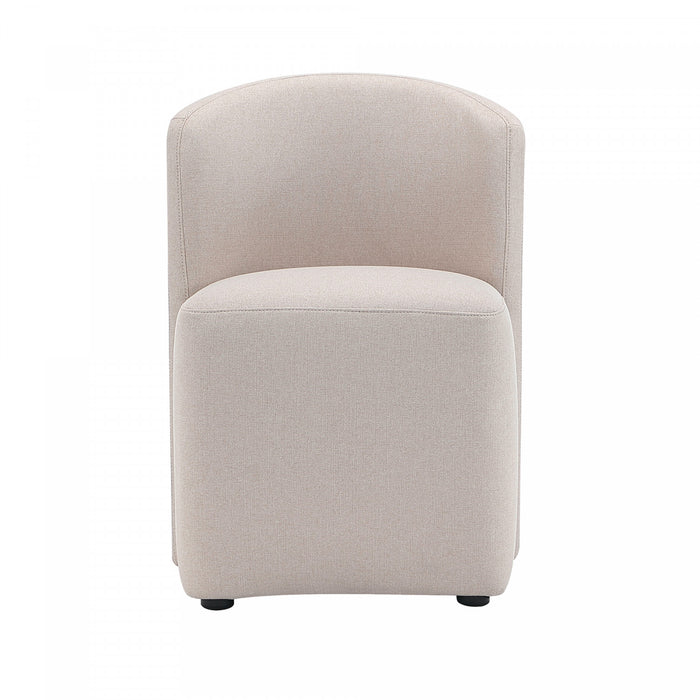 Hearth Contemporary Modern Upholstered Side Chair in Barley