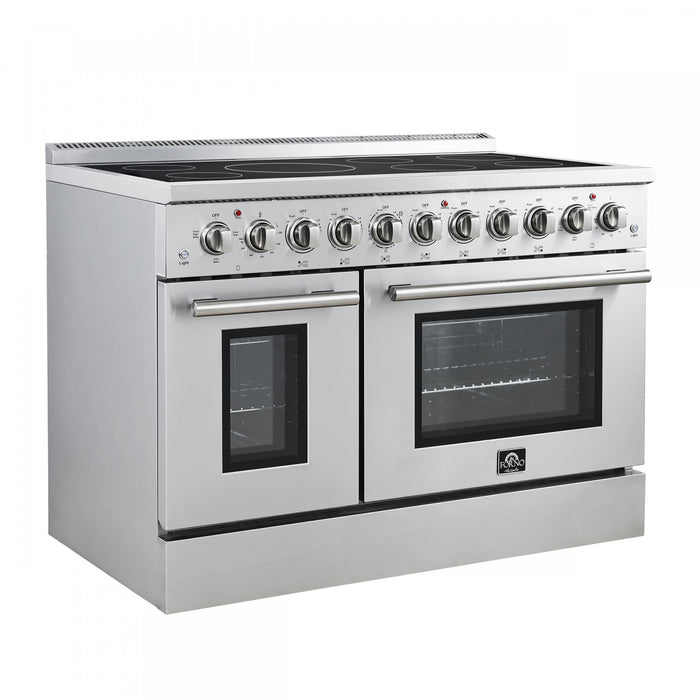 Forno Paolo 48 Inch Freestanding Electric Range, Stainless Steel, 6.7 cu.ft. - FFSEL6011-48