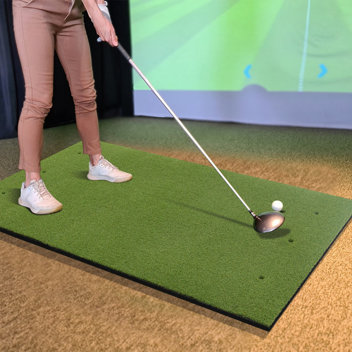 Costway 5 X 3 Ft Golf Hitting Mat Artificial Indoor Outdoor Turf Golf Training Mat 20 Mm