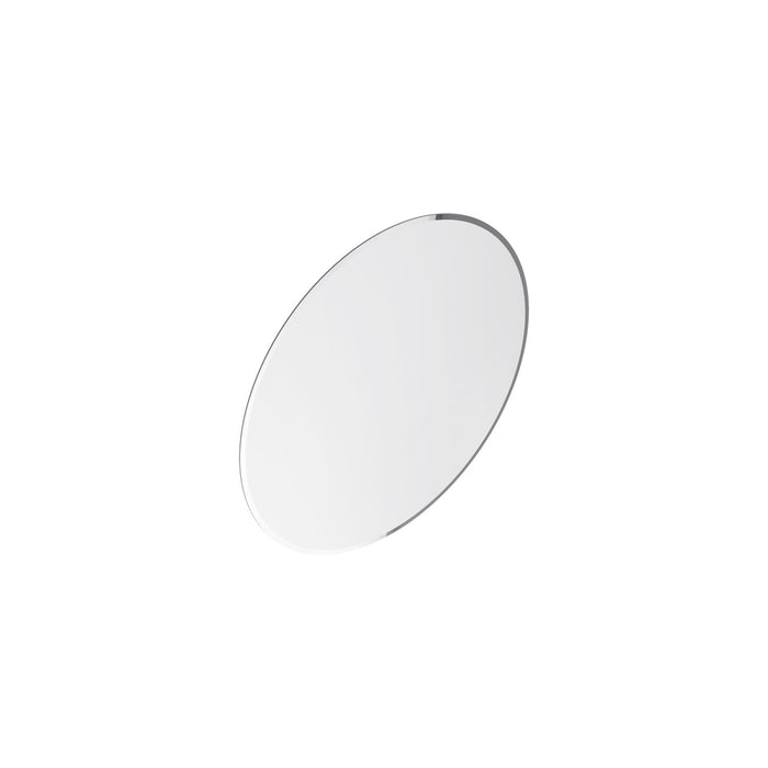 Lathe 24 Inch Frameless Round Mirror In Chrome