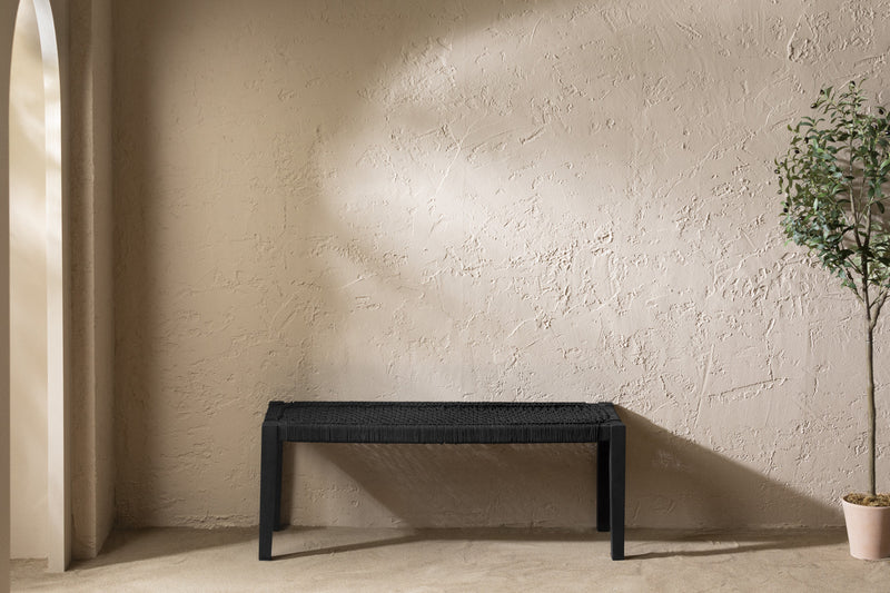 Agave Rope Bench - Black