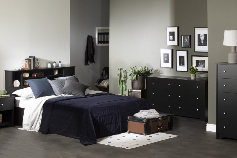 Vito 5-drawer Chest - Pure Black 