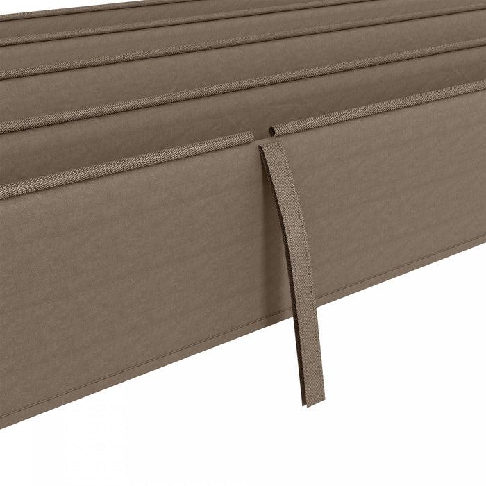 Outsunny Retractable Pergola Roof, Sun Shade Cover For 9.8' X 7.1' Pergola
