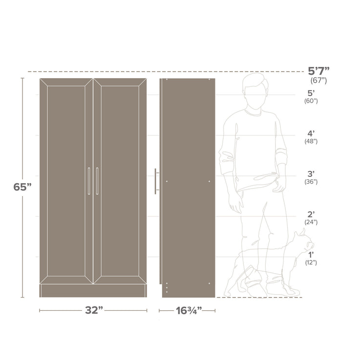 Prepac Elite Storage Cabinet - Natural Oak