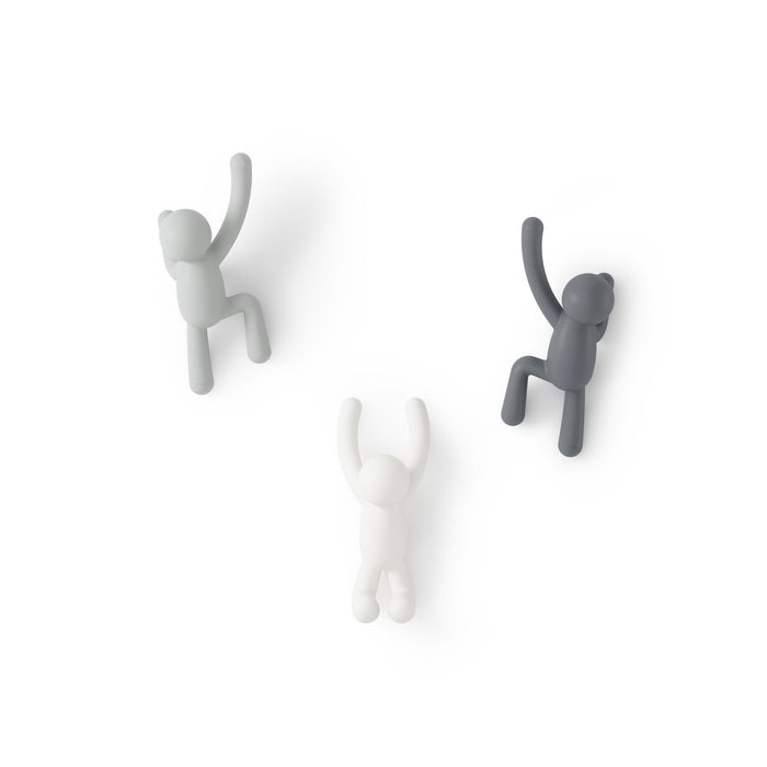 Umbra Buddy Wall Hooks - White and Grey