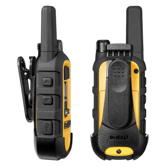 6 Dewalt Dxfrs300 Walkie Talkies - 1 Watt, Heavy Duty, 22 Channel Long Range Two Way Radios
