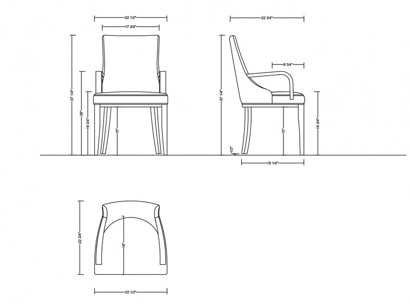 Shubert Modern 6-Piece Dining Chair Set in Tan