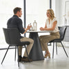 HOMCOM Dining Chairs Set of 2, Upholstered Kitchen Chairs with Backrest