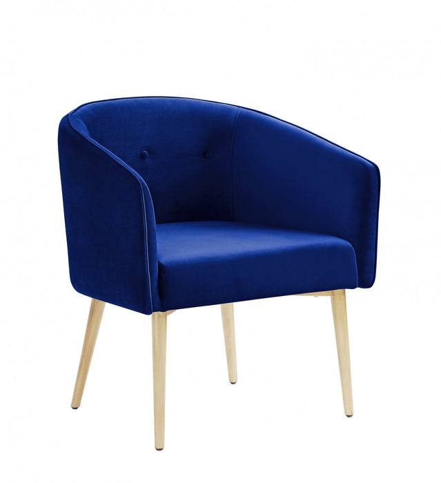 Velma Accent Chair Navy Velvet
