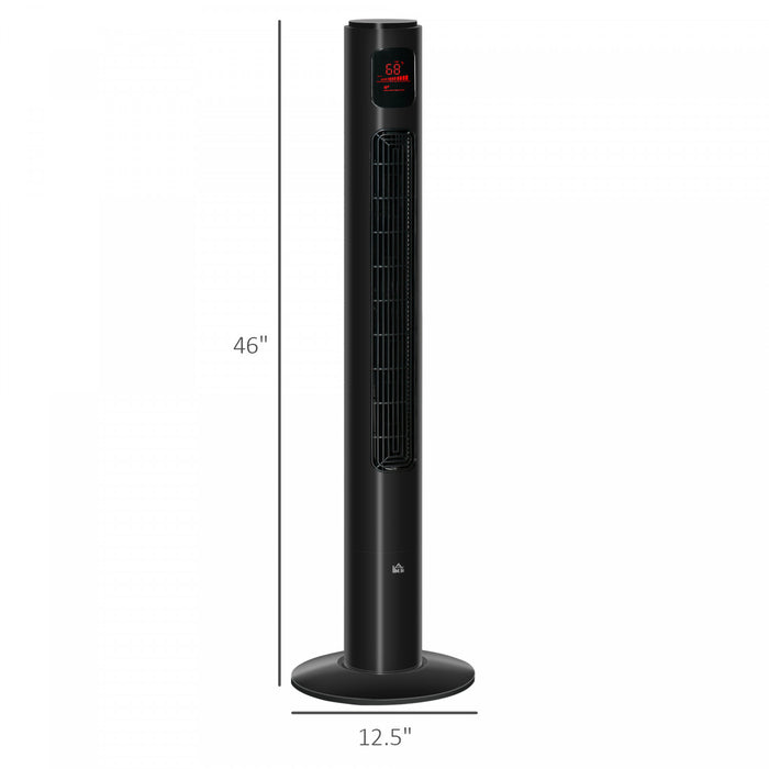Homcom 46\" Tower Fan With 3 Speed And 12h Timer