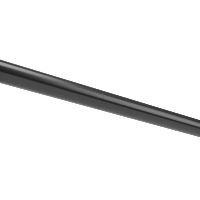 Umbra Zen Matte Black Expandable 1\" Curtain Rod - 64\"-128\" 
