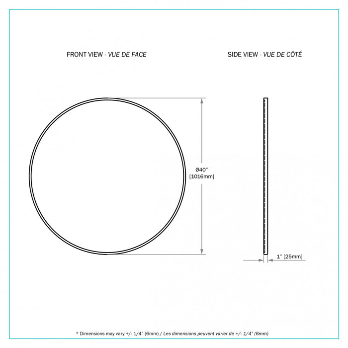 Gene Gold 39.96\" Mirror
