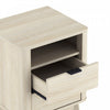 Orlen Mid-Century Modern 2-Drawer Multi-Purpose Nightstand & End Table in Whitewashed Oak | Table de chevet et bout de canape polyvalent Orlen mi-siecle moderne a 2 tiroirs en chene blanchi