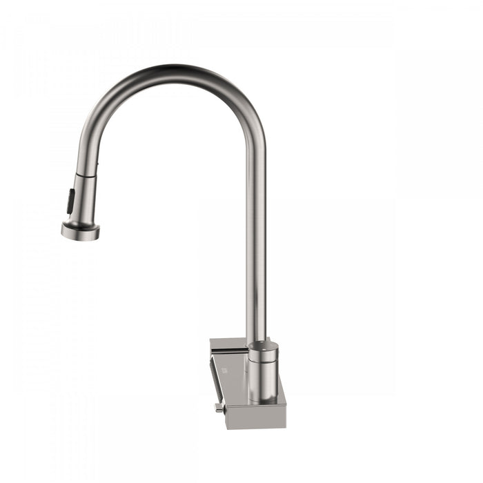 4 Function Pivoting Waterfall Pull-Down Kitchen Faucet with Power Wash. Brushed Nickel-FCWRMBND1 Laundry Combo