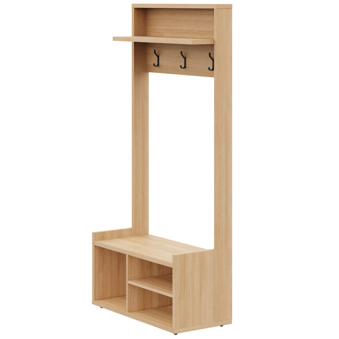 Porto Entryway Hall Tree Coat Rack