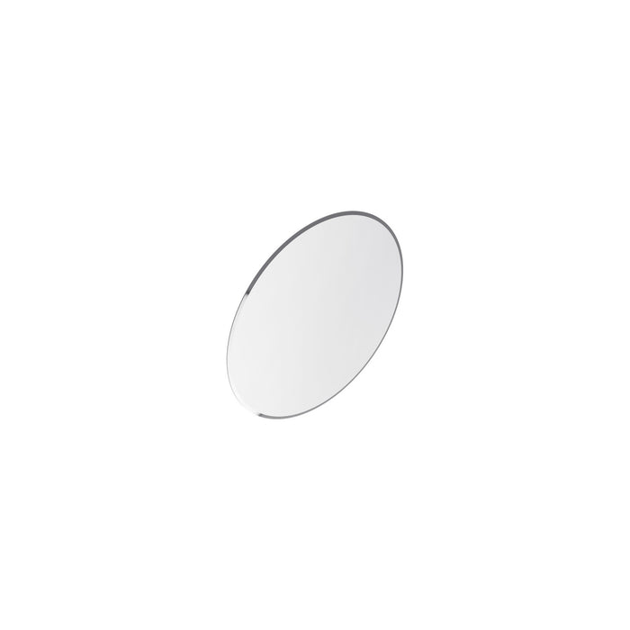 Lathe 18 Inch Frameless Round Mirror In Chrome