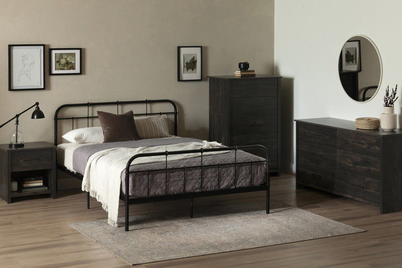 Fernley 1-Drawer Nightstand - Rubbed Black