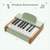 Costway 18 Keys Kids Piano Keyboard with Removable Music Stand One-key Start for Boys Girls Green
