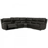 Rocco 6-Piece Leather Match Power Reclining Sectional with Adjustable Headrests and Storage Console - Espresso | Rocco Sectionnel inclinable motorise 6 pieces en similicuir avec appuie-tetes reglables et console de rangement - Espresso
