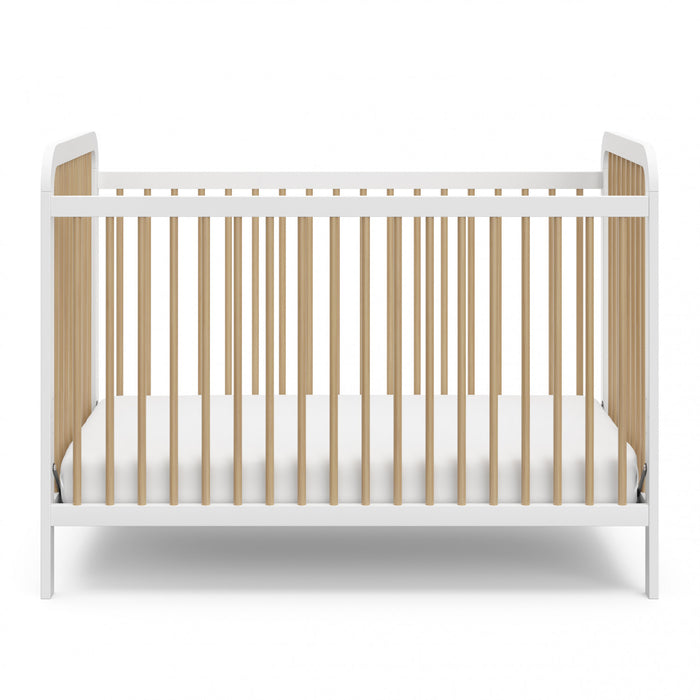 Storkcraft Pasadena 3-in-1 Convertible Crib - White/Driftwood