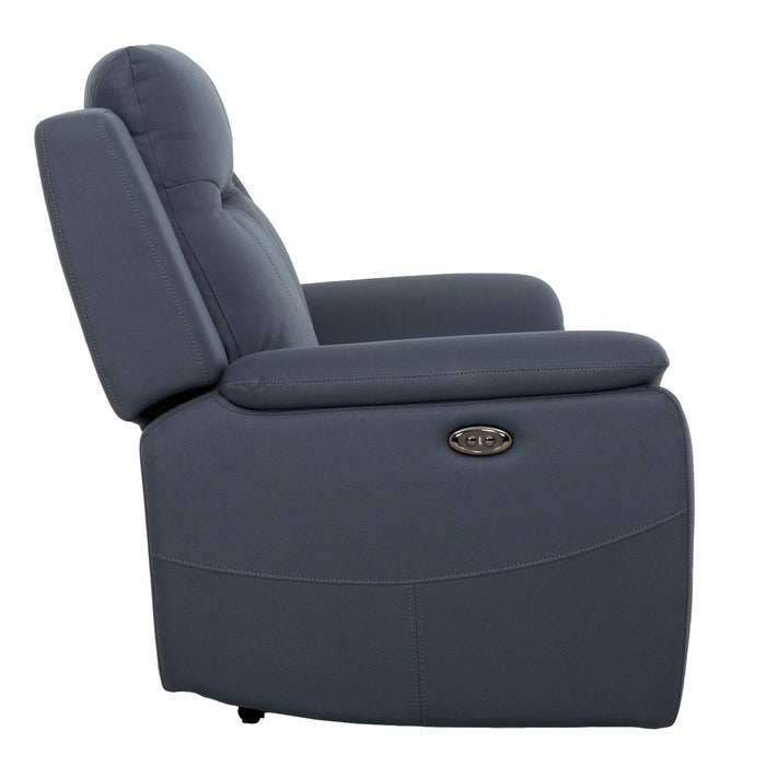 Sutton 66 in. Upholstered Power Reclining Loveseat - Blue