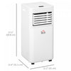 HOMCOM 8000 BTU Air Conditioner, Quiet AC Unit with Remote Control, White