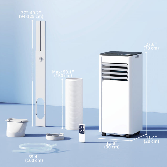 HOMCOM 8000 BTU Portable Air Conditioner, AC Unit with Dehumidifier & Fan