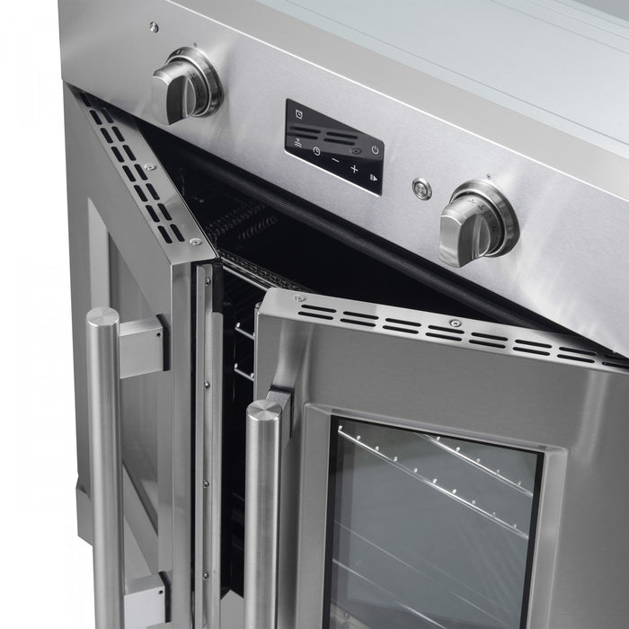 Forno Asti 30\" French Door Electric Wall Oven in Stainless Steel, 3.68 cu. ft. - FBOEL1333-30