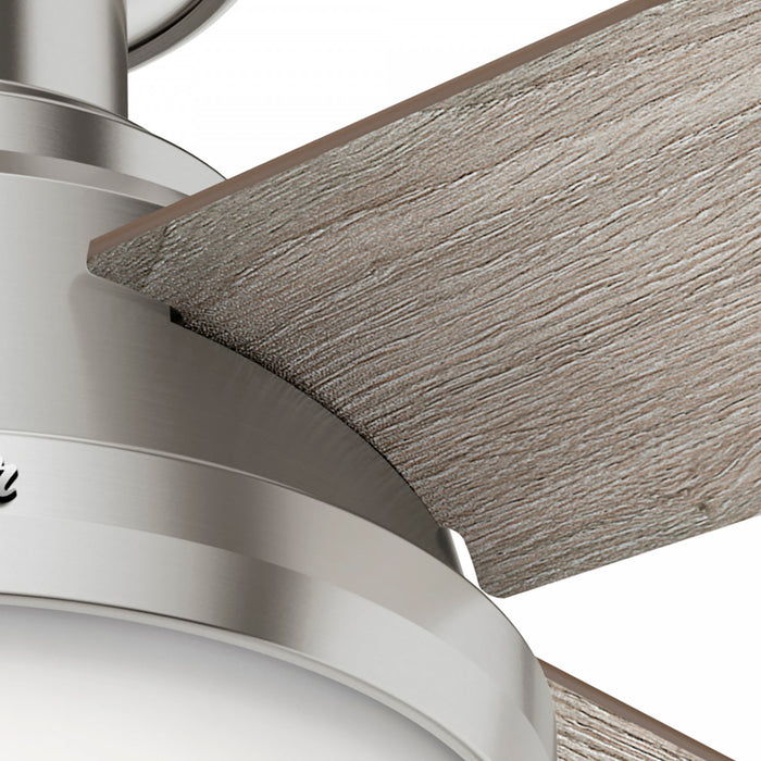 Dempsey Low Profile Ceiling Fan with Light Fixture - Grey