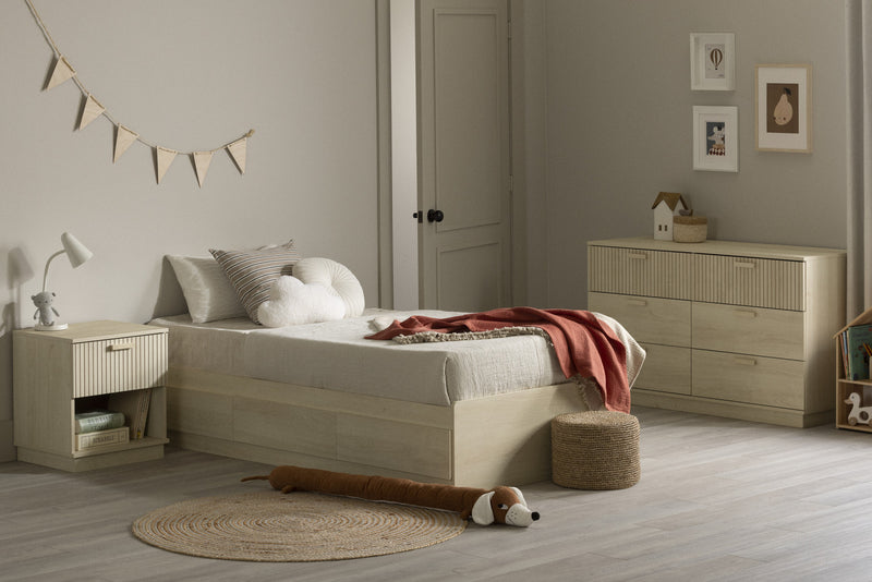 Noah 6-Drawer Dresser Bleached Oak - South Shore