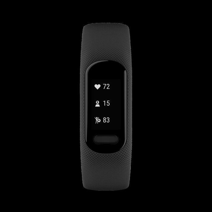 Garmin Vivosmart® 5 Gps Smartwatch - Fitness Tracker With Black Case And Black Large Silicone Band