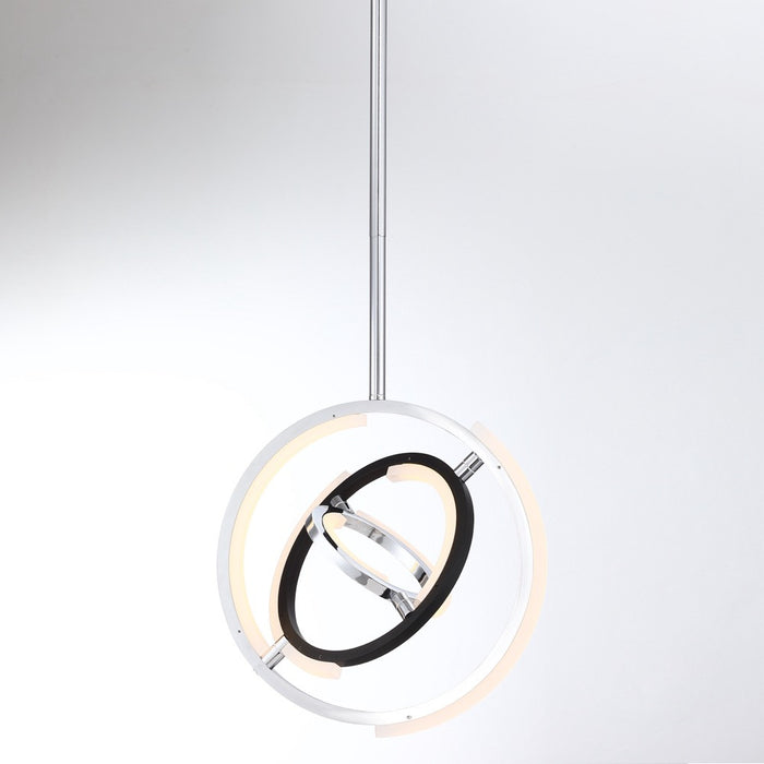 Trilogy Collection 13\" Integrated LED Pendant - Polished Nickel