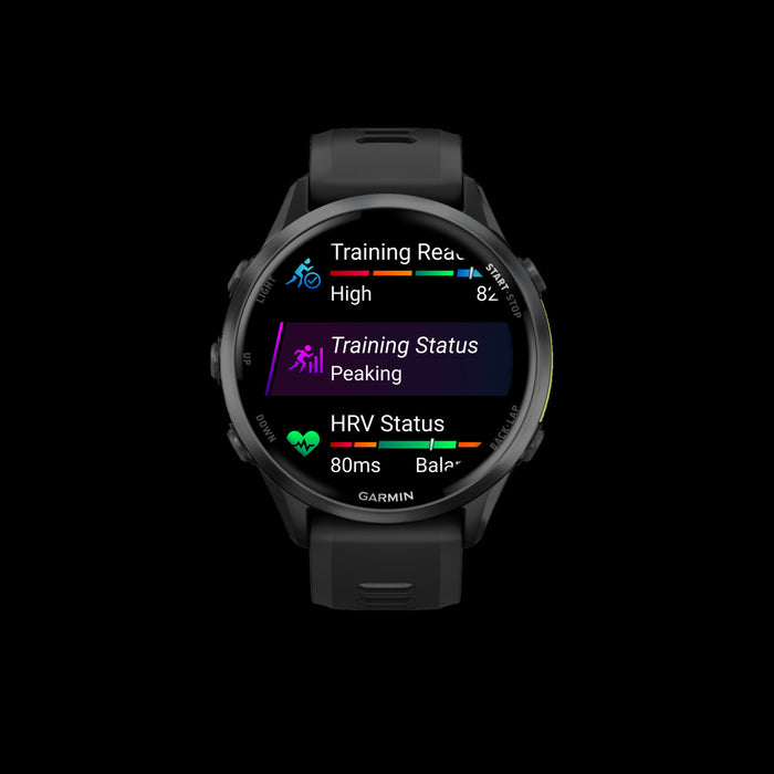 Garmin Forerunner 970 Smartwatch 47mm, Amoled, Carbon Gray Titanium, Gps Fitness Tracker, Running, Triathlon, 15-day Battery