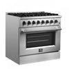 Forno Marco 36" Dual Fuel Range, Stainless Steel, 5.36 cu. Ft. - FFSGS6197-36 | Cuisiniere a double combustible Marco 36 po, acier inoxydable, 5.36 pi³ - FFSGS6197-36