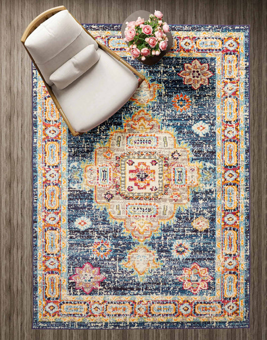 Lotus Navy Rug 8'0\" x 10'0\"