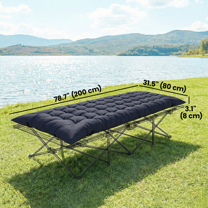 Outsunny Sleeping Mat, Camping Mat Pad with Elastic Straps