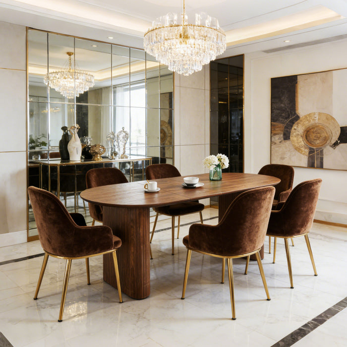 Lucas Extendable Dining Table,Walnut