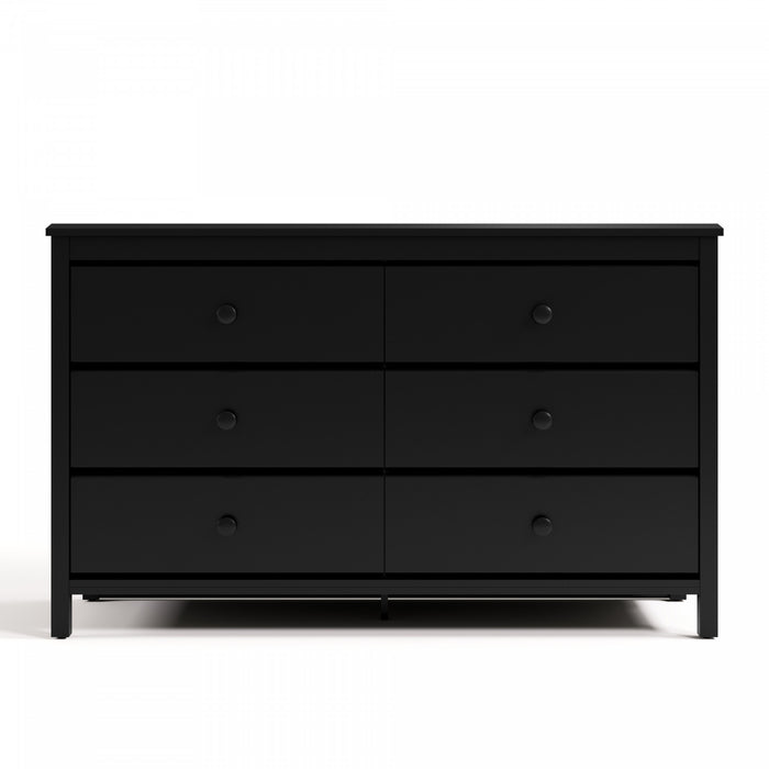Storkcraft Alpine 6 Drawer Dresser - Black