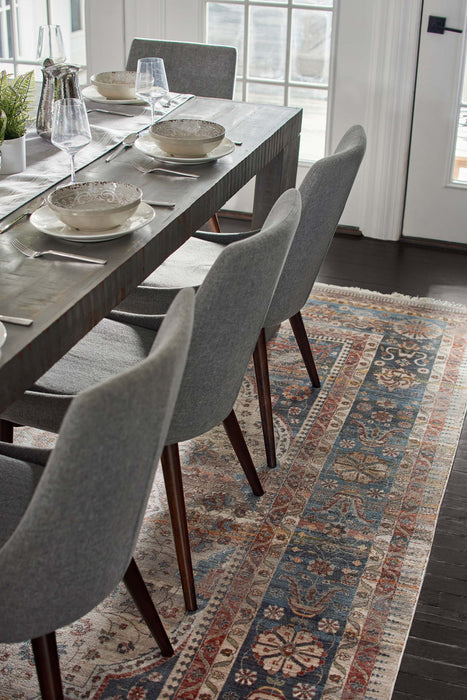 Irina Traditional 8'0\" x Area Rug in Multi Indoor Area Rug