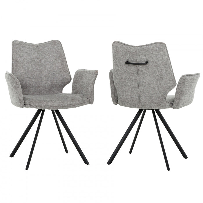 Bram Upholstered Modern Dining Armchair (Set of 2)