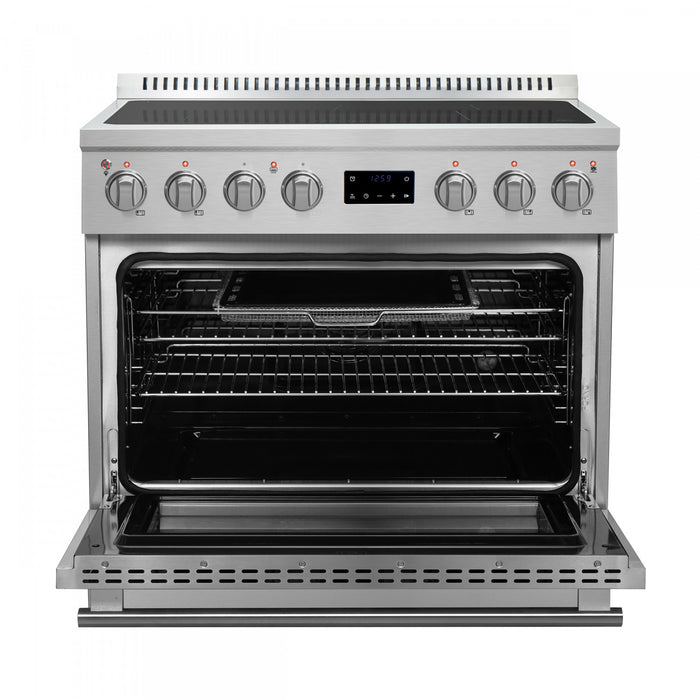 Forno Torino 36\" Induction Range, Stainless Steel - FFSIN0936-36