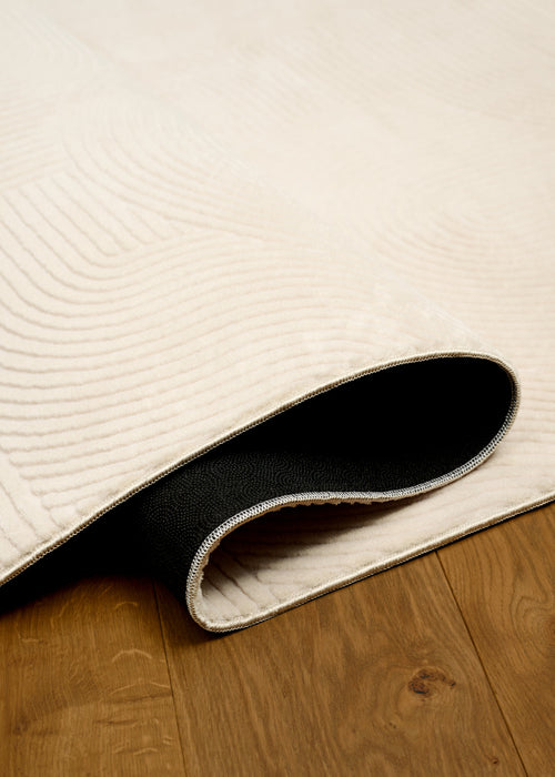 Elion Contemporary Cream Washable Rug 6'7\" x 9'0\" Indoor Area Rug