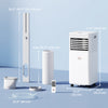 HOMCOM 10,000 BTU Air Conditioner, Quiet AC Unit with Remote Control, White