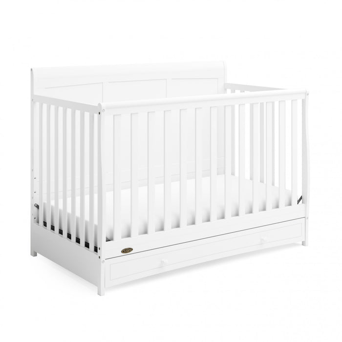 Graco Asheville 4-in-1 Convertible Crib with Drawer - White