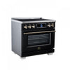 Forno Maximus 36 Inch Induction Range, Black, 5.36 cu.ft. - FFSIN0968-36BLK Electric Range | Cuisiniere a induction Maximus 36 pouces, noir, 5,36 pi³ - FFSIN0968-36BLK