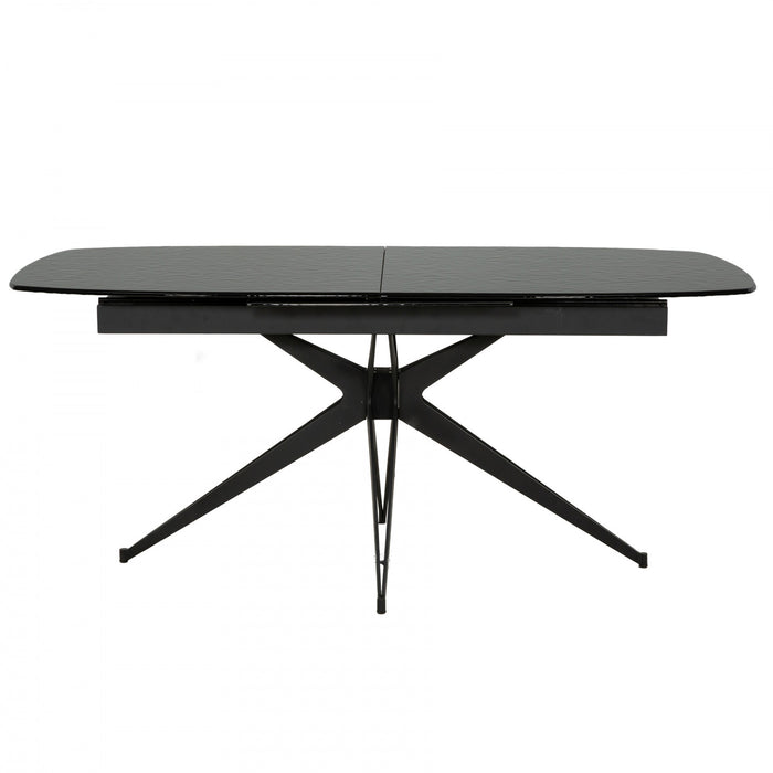 Trevin 70-94 in. Extendable Dining Table with Metal Legs (Seats 6-8)