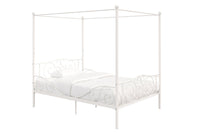 DHP Canopy Metal Full Bed - Off-White