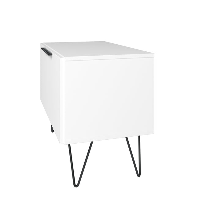 Manhattan Comfort Beekman 2-Shelf Accent Cabinet - White